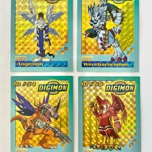 Digimon 1999 Exclusive Holographic Card Garudamon Metalgreymon Angemon Weregarur